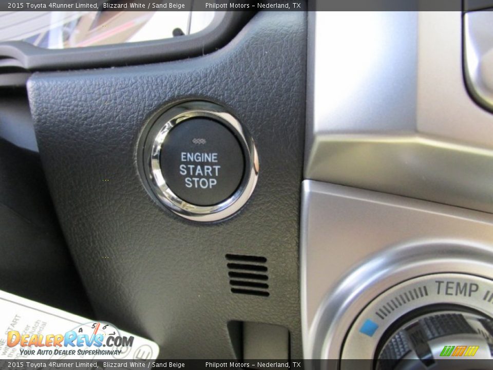 2015 Toyota 4Runner Limited Blizzard White / Sand Beige Photo #34