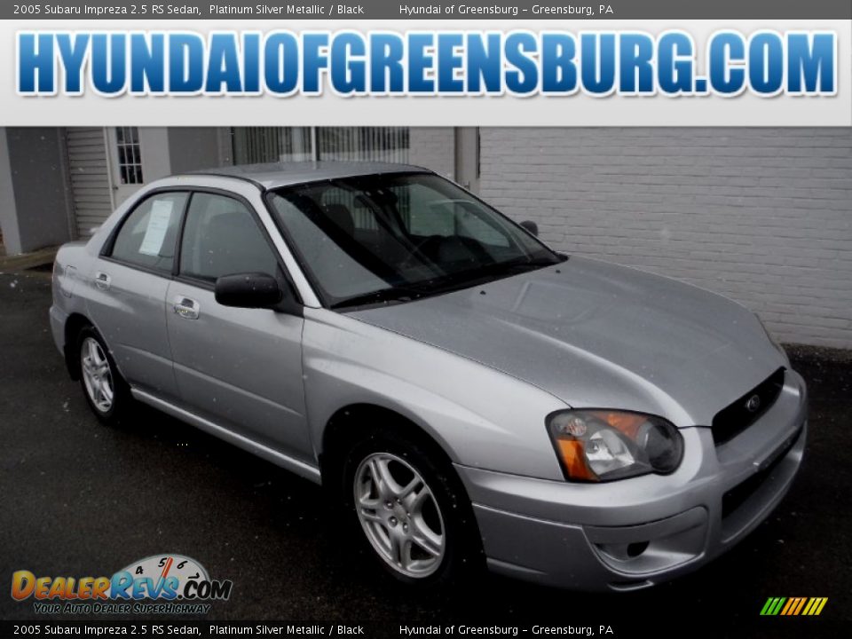 2005 Subaru Impreza 2.5 RS Sedan Platinum Silver Metallic / Black Photo #1