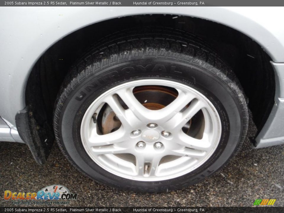 2005 Subaru Impreza 2.5 RS Sedan Platinum Silver Metallic / Black Photo #2