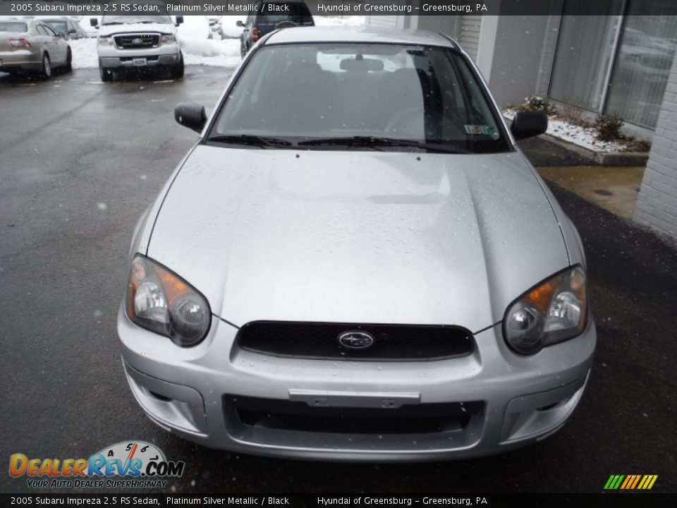 2005 Subaru Impreza 2.5 RS Sedan Platinum Silver Metallic / Black Photo #4