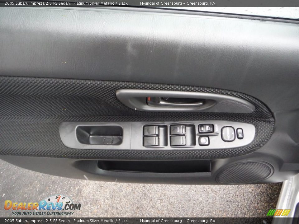 2005 Subaru Impreza 2.5 RS Sedan Platinum Silver Metallic / Black Photo #10
