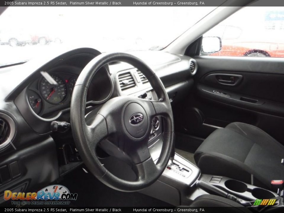 2005 Subaru Impreza 2.5 RS Sedan Platinum Silver Metallic / Black Photo #11