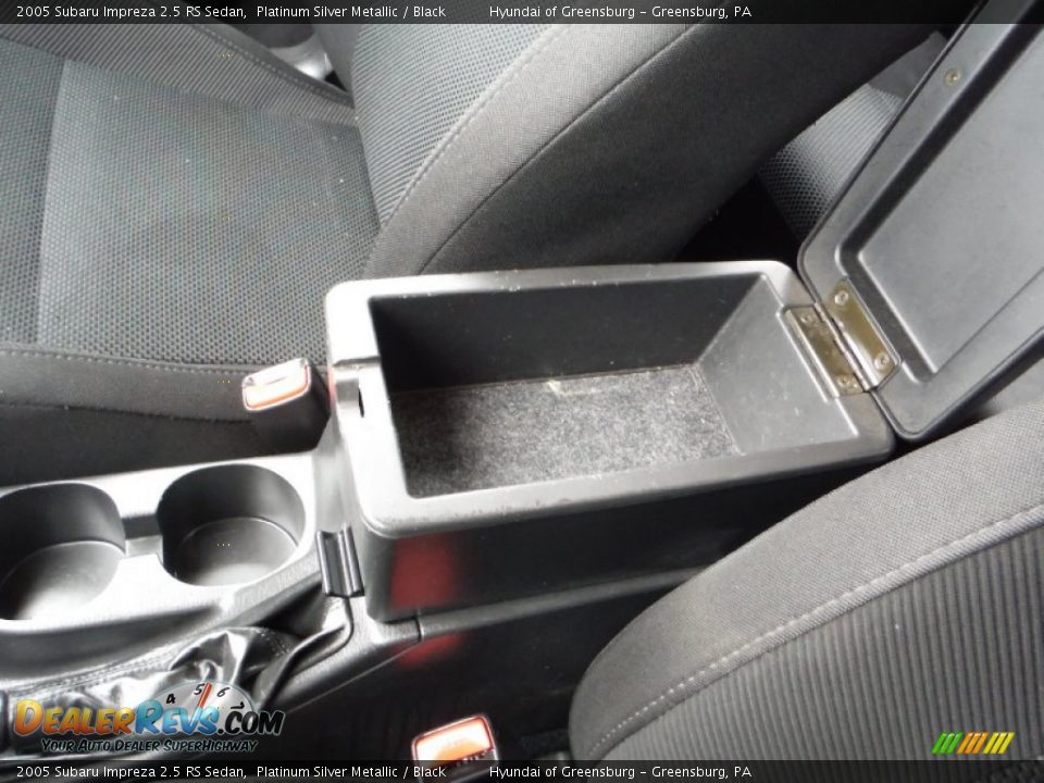 2005 Subaru Impreza 2.5 RS Sedan Platinum Silver Metallic / Black Photo #16