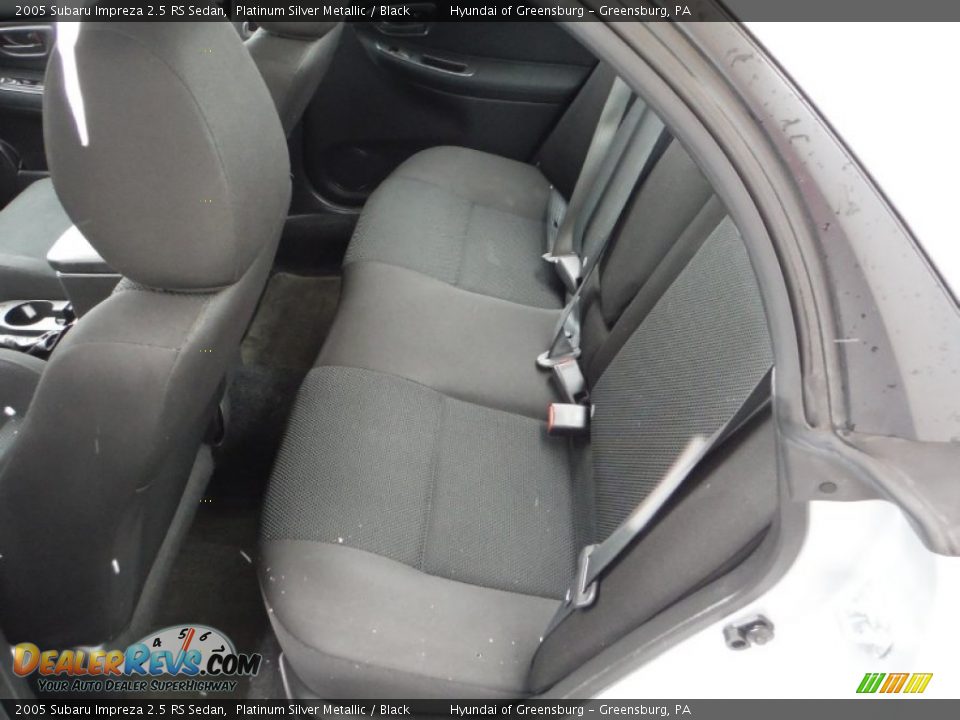 2005 Subaru Impreza 2.5 RS Sedan Platinum Silver Metallic / Black Photo #18