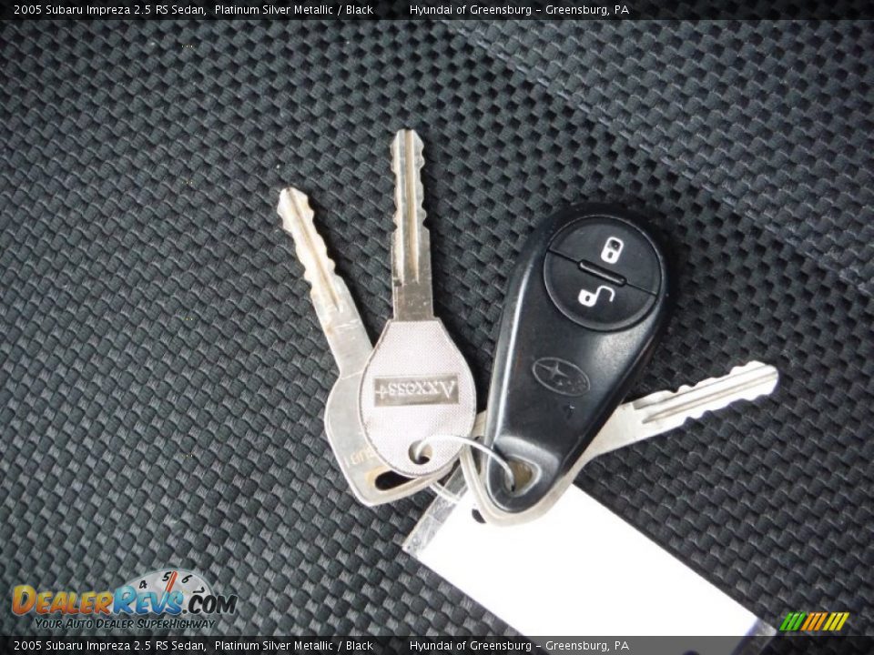 2005 Subaru Impreza 2.5 RS Sedan Platinum Silver Metallic / Black Photo #21