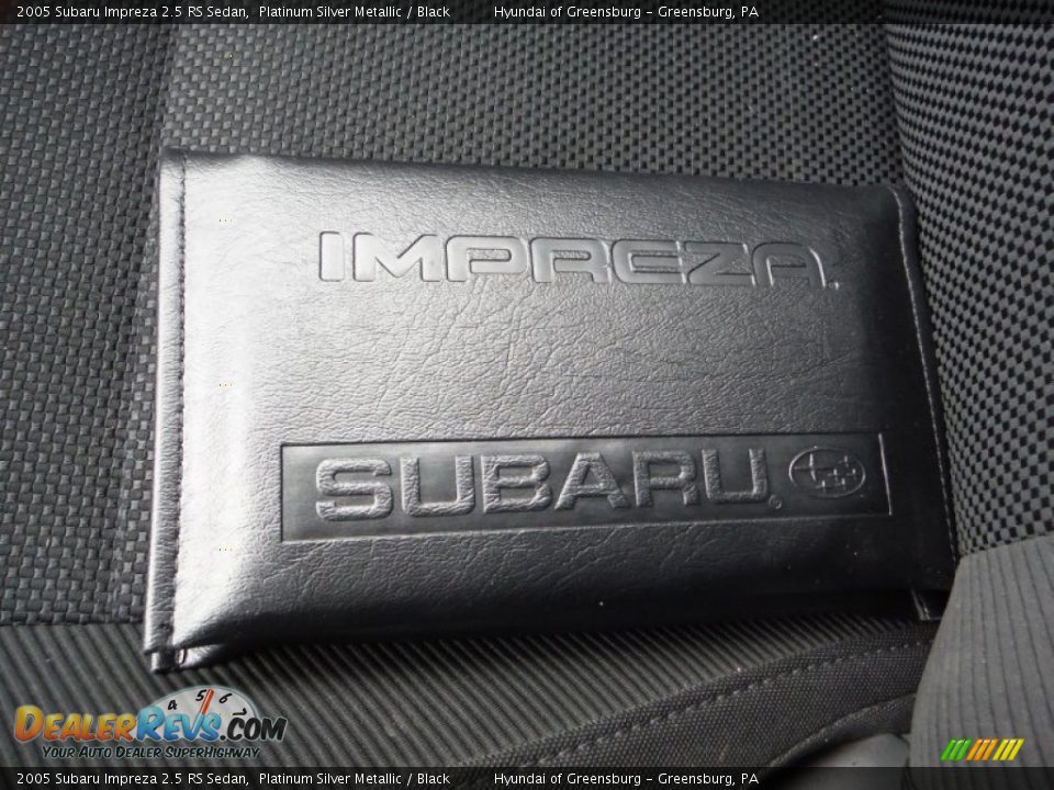 2005 Subaru Impreza 2.5 RS Sedan Platinum Silver Metallic / Black Photo #22