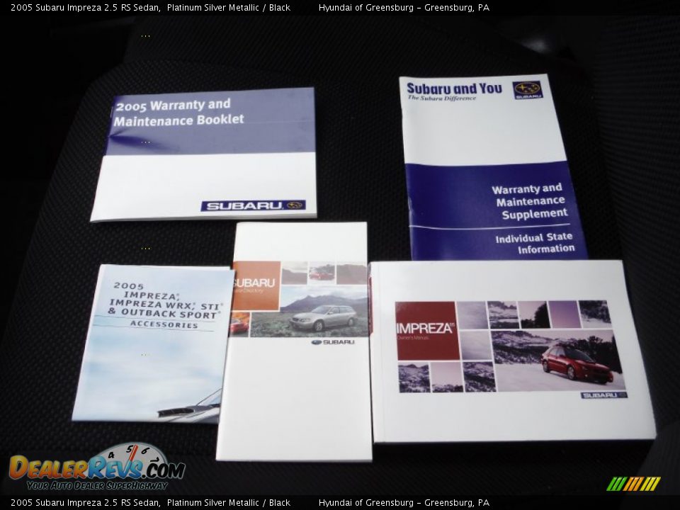2005 Subaru Impreza 2.5 RS Sedan Platinum Silver Metallic / Black Photo #23