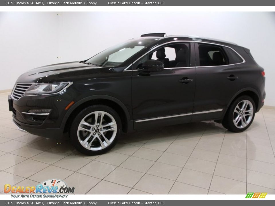 2015 Lincoln MKC AWD Tuxedo Black Metallic / Ebony Photo #3