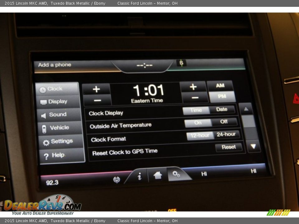 2015 Lincoln MKC AWD Tuxedo Black Metallic / Ebony Photo #15