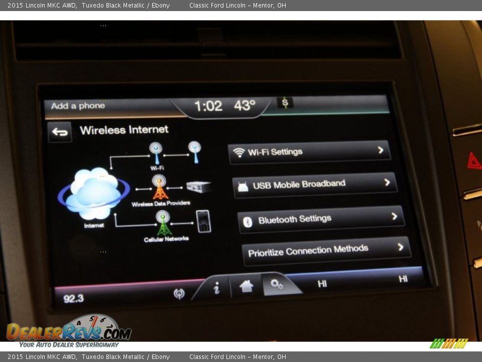 2015 Lincoln MKC AWD Tuxedo Black Metallic / Ebony Photo #20