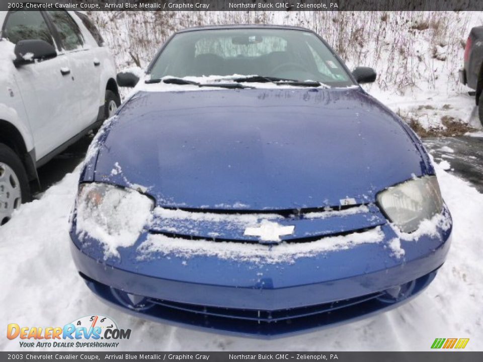 2003 Chevrolet Cavalier Coupe Arrival Blue Metallic / Graphite Gray Photo #3