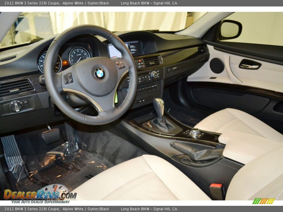 2012 BMW 3 Series 328i Coupe Alpine White / Oyster/Black Photo #12