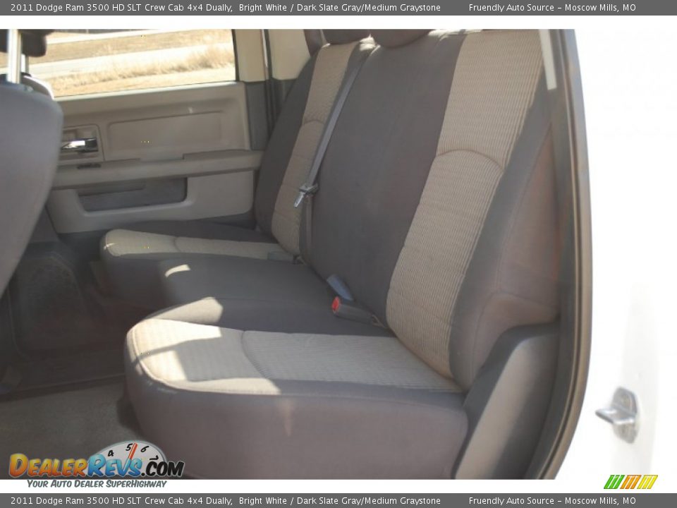 2011 Dodge Ram 3500 HD SLT Crew Cab 4x4 Dually Bright White / Dark Slate Gray/Medium Graystone Photo #14