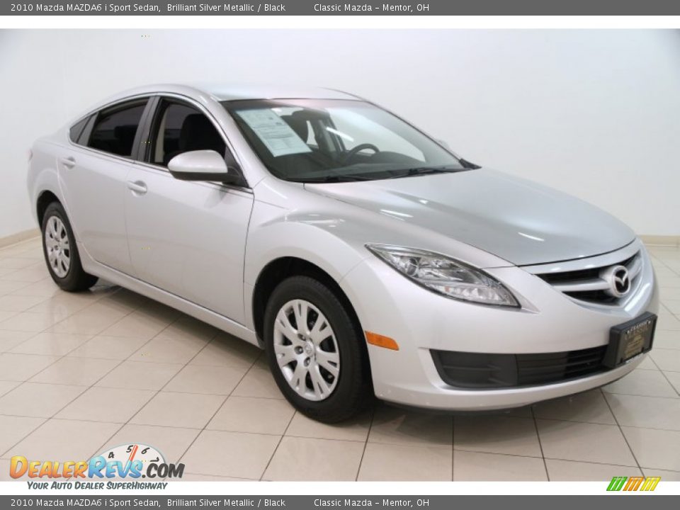 2010 Mazda MAZDA6 i Sport Sedan Brilliant Silver Metallic / Black Photo #1