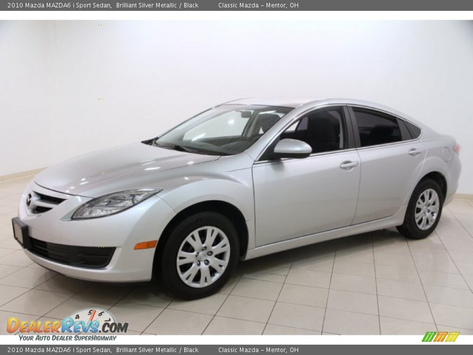 2010 Mazda MAZDA6 i Sport Sedan Brilliant Silver Metallic / Black Photo #3