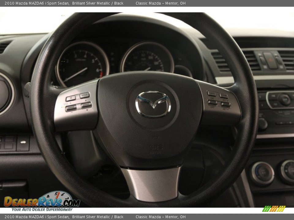 2010 Mazda MAZDA6 i Sport Sedan Brilliant Silver Metallic / Black Photo #6