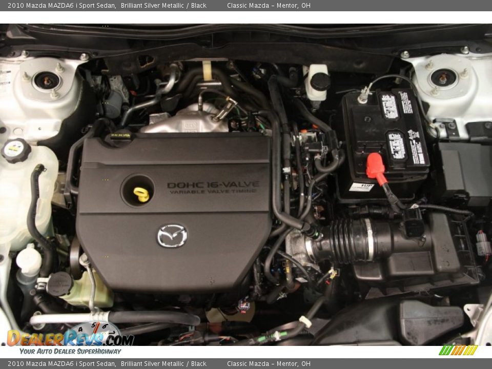 2010 Mazda MAZDA6 i Sport Sedan Brilliant Silver Metallic / Black Photo #17