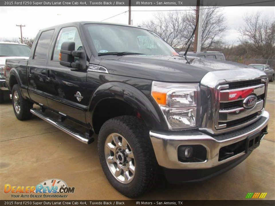 2015 Ford F250 Super Duty Lariat Crew Cab 4x4 Tuxedo Black / Black Photo #1