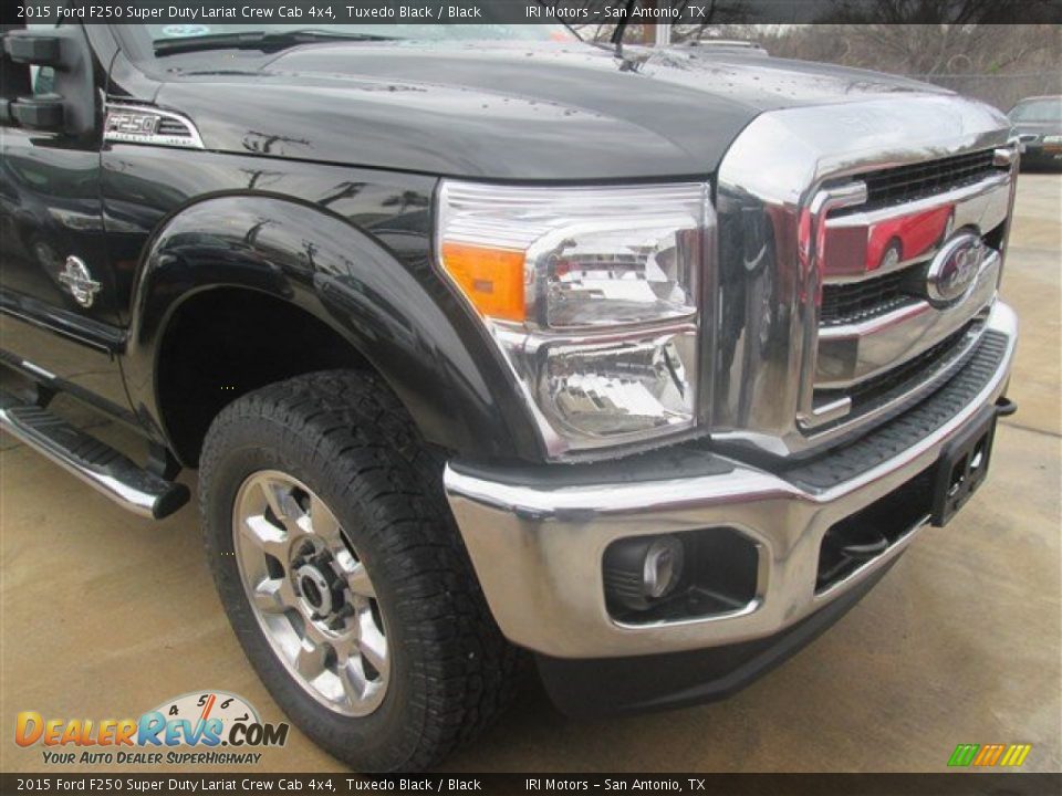 2015 Ford F250 Super Duty Lariat Crew Cab 4x4 Tuxedo Black / Black Photo #2