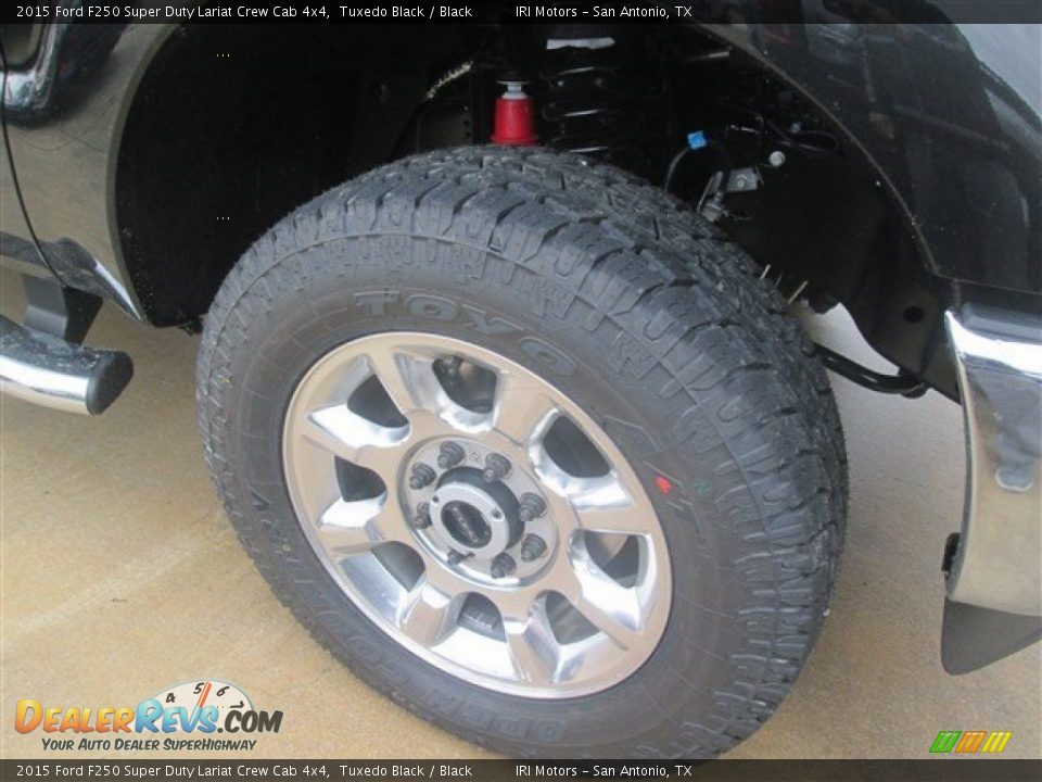 2015 Ford F250 Super Duty Lariat Crew Cab 4x4 Tuxedo Black / Black Photo #3