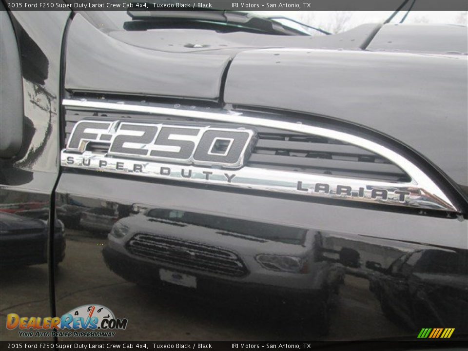 2015 Ford F250 Super Duty Lariat Crew Cab 4x4 Tuxedo Black / Black Photo #4