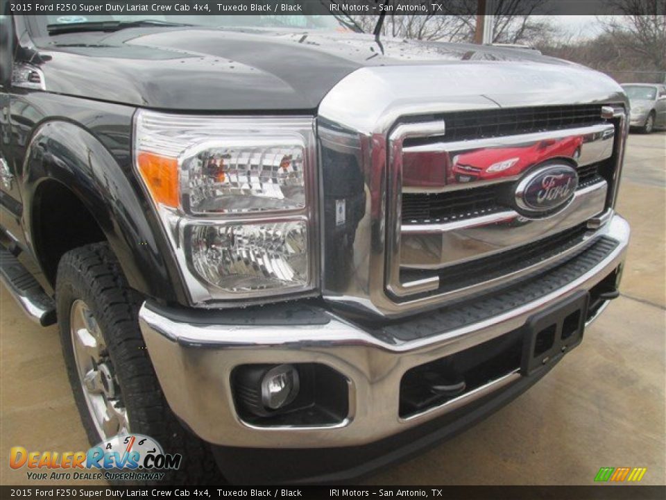2015 Ford F250 Super Duty Lariat Crew Cab 4x4 Tuxedo Black / Black Photo #6