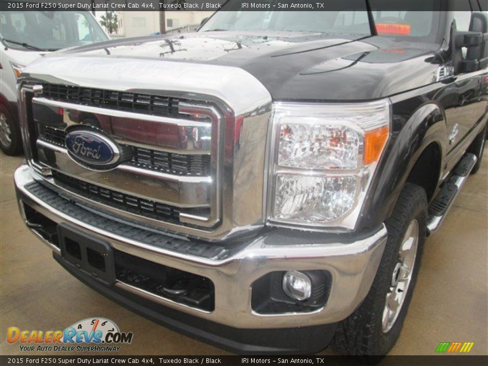 2015 Ford F250 Super Duty Lariat Crew Cab 4x4 Tuxedo Black / Black Photo #8