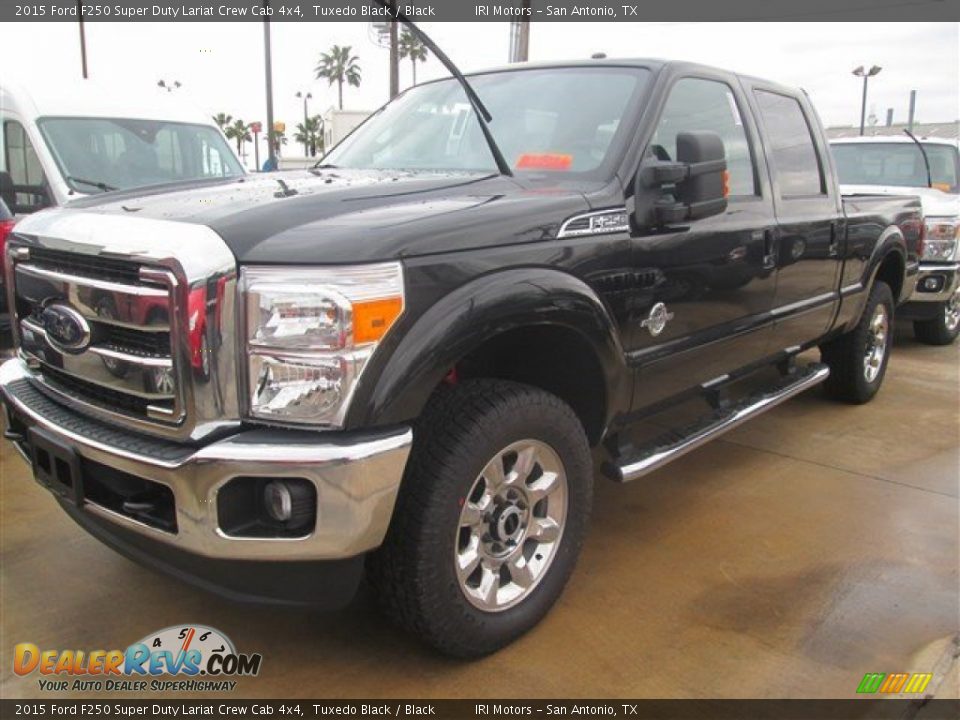 2015 Ford F250 Super Duty Lariat Crew Cab 4x4 Tuxedo Black / Black Photo #9