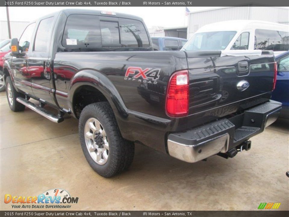 2015 Ford F250 Super Duty Lariat Crew Cab 4x4 Tuxedo Black / Black Photo #11