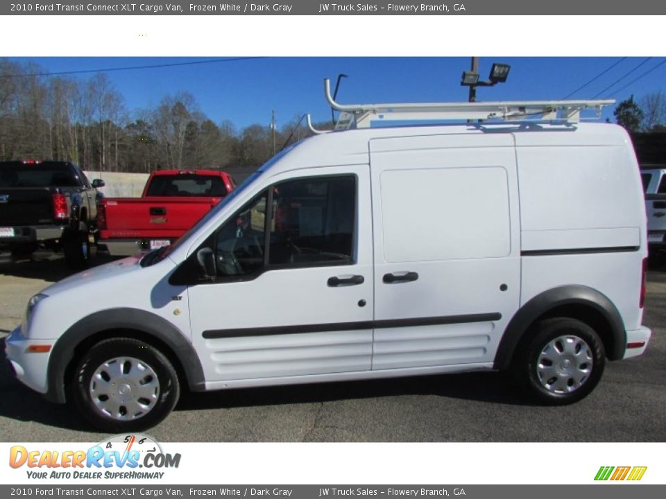 2010 Ford Transit Connect XLT Cargo Van Frozen White / Dark Gray Photo #3