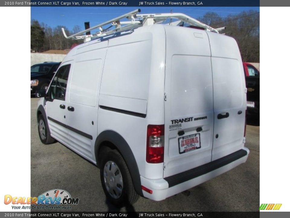 2010 Ford Transit Connect XLT Cargo Van Frozen White / Dark Gray Photo #4