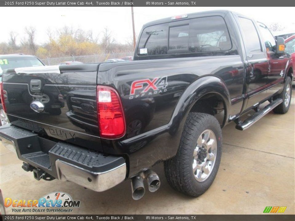 2015 Ford F250 Super Duty Lariat Crew Cab 4x4 Tuxedo Black / Black Photo #14