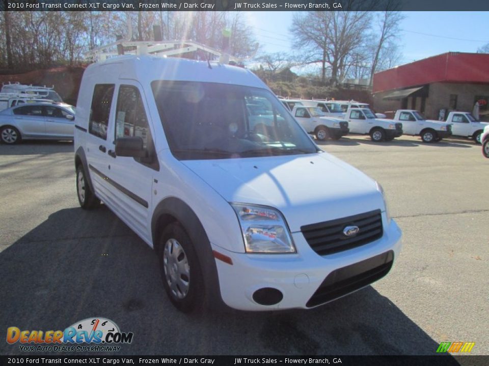 2010 Ford Transit Connect XLT Cargo Van Frozen White / Dark Gray Photo #5