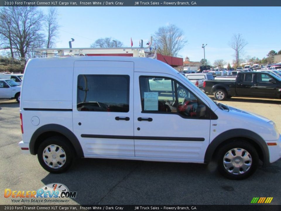 2010 Ford Transit Connect XLT Cargo Van Frozen White / Dark Gray Photo #7