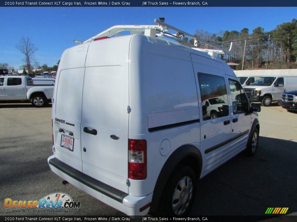 2010 Ford Transit Connect XLT Cargo Van Frozen White / Dark Gray Photo #8