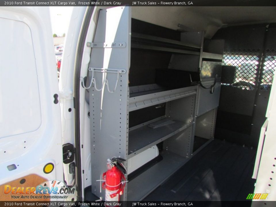 2010 Ford Transit Connect XLT Cargo Van Frozen White / Dark Gray Photo #12