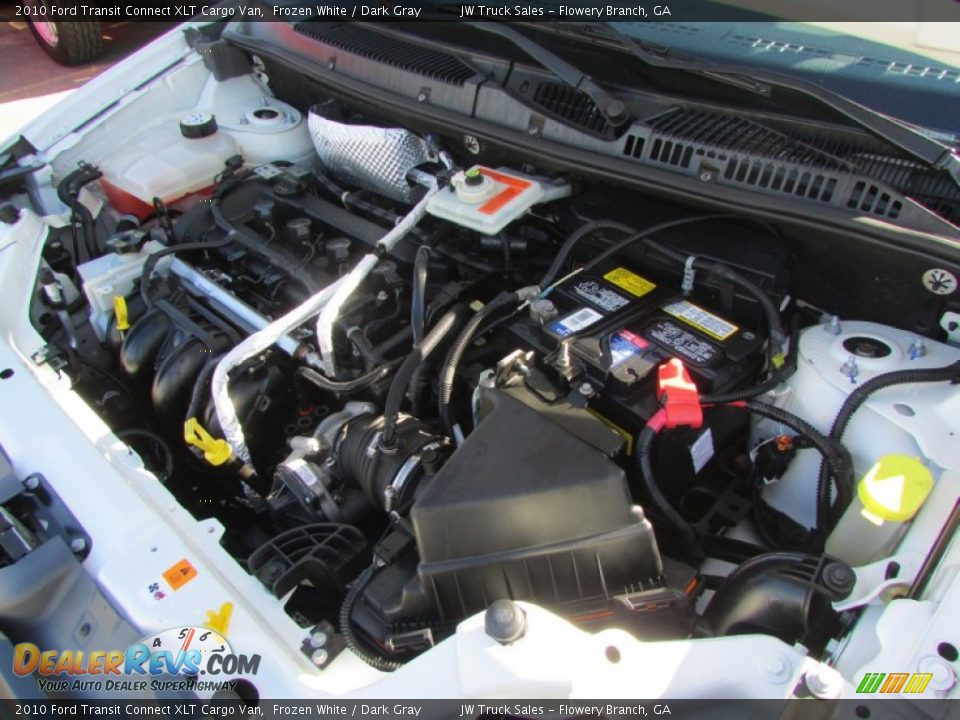 2010 Ford Transit Connect XLT Cargo Van Frozen White / Dark Gray Photo #20
