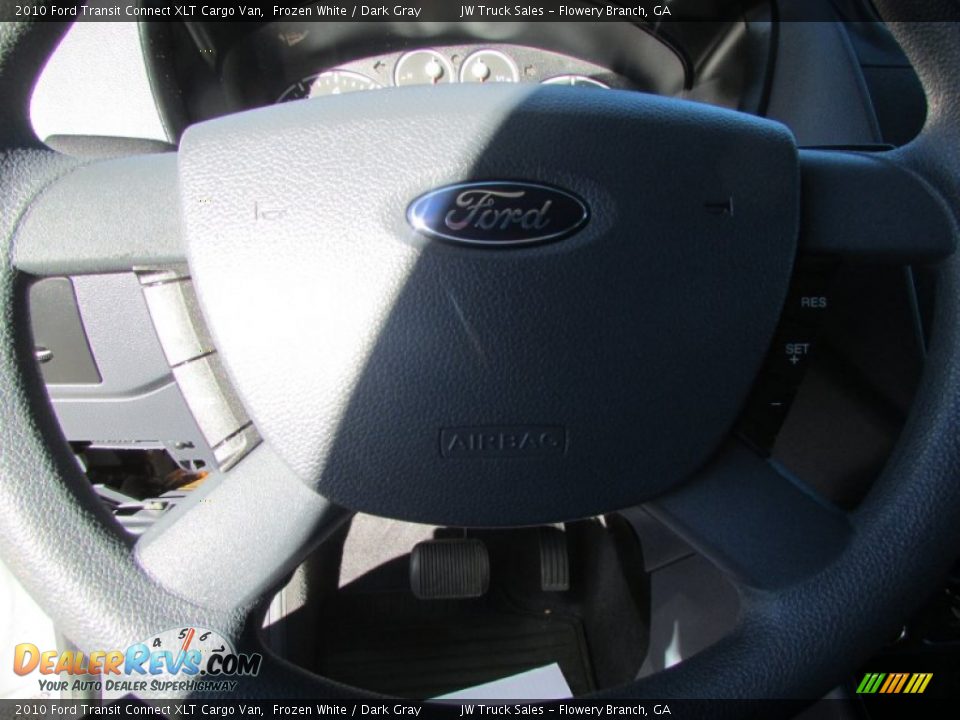 2010 Ford Transit Connect XLT Cargo Van Frozen White / Dark Gray Photo #35