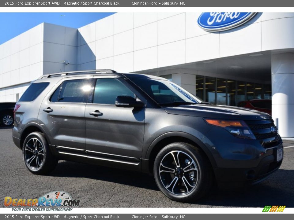 2015 Ford Explorer Sport 4WD Magnetic / Sport Charcoal Black Photo #1