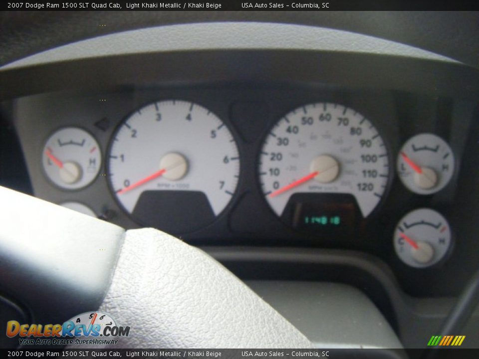 2007 Dodge Ram 1500 SLT Quad Cab Light Khaki Metallic / Khaki Beige Photo #9