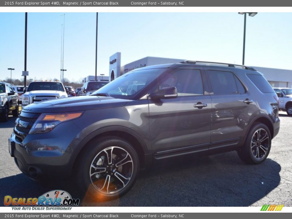2015 Ford Explorer Sport 4WD Magnetic / Sport Charcoal Black Photo #3