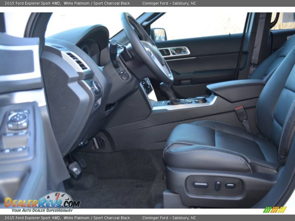 2015 Ford Explorer Sport 4WD White Platinum / Sport Charcoal Black Photo #6