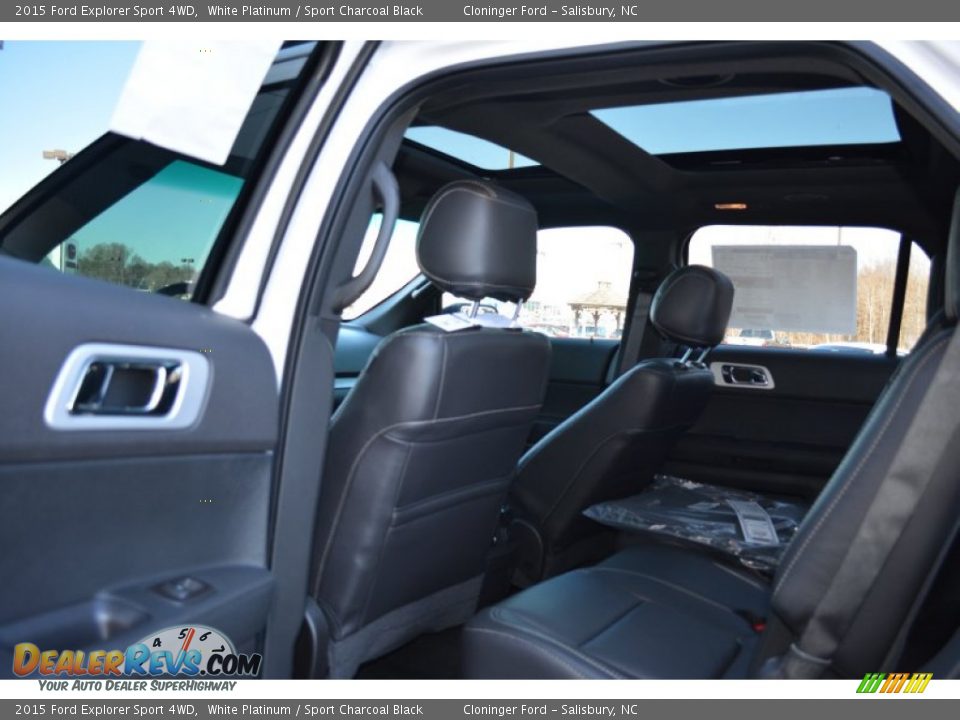 2015 Ford Explorer Sport 4WD White Platinum / Sport Charcoal Black Photo #9