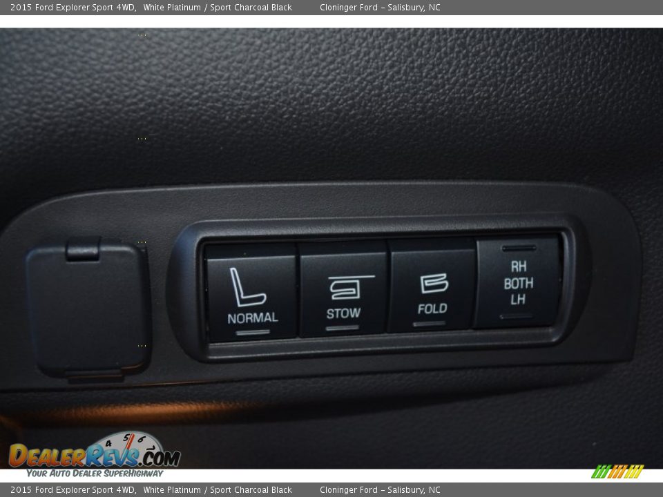 2015 Ford Explorer Sport 4WD White Platinum / Sport Charcoal Black Photo #11