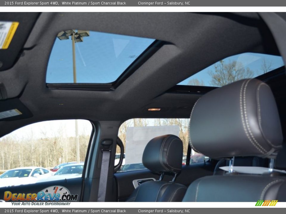 2015 Ford Explorer Sport 4WD White Platinum / Sport Charcoal Black Photo #14