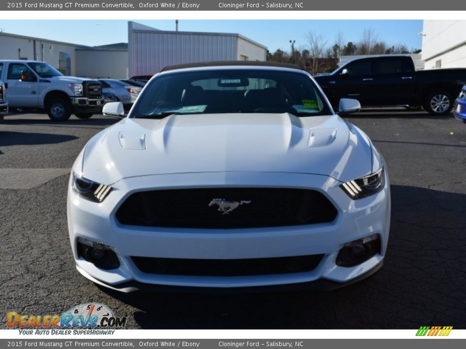 2015 Ford Mustang GT Premium Convertible Oxford White / Ebony Photo #4