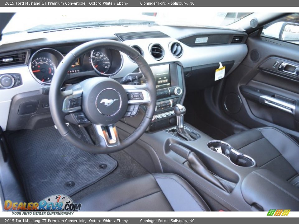 2015 Ford Mustang GT Premium Convertible Oxford White / Ebony Photo #7