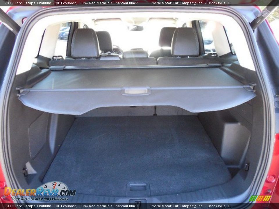 2013 Ford Escape Titanium 2.0L EcoBoost Ruby Red Metallic / Charcoal Black Photo #7