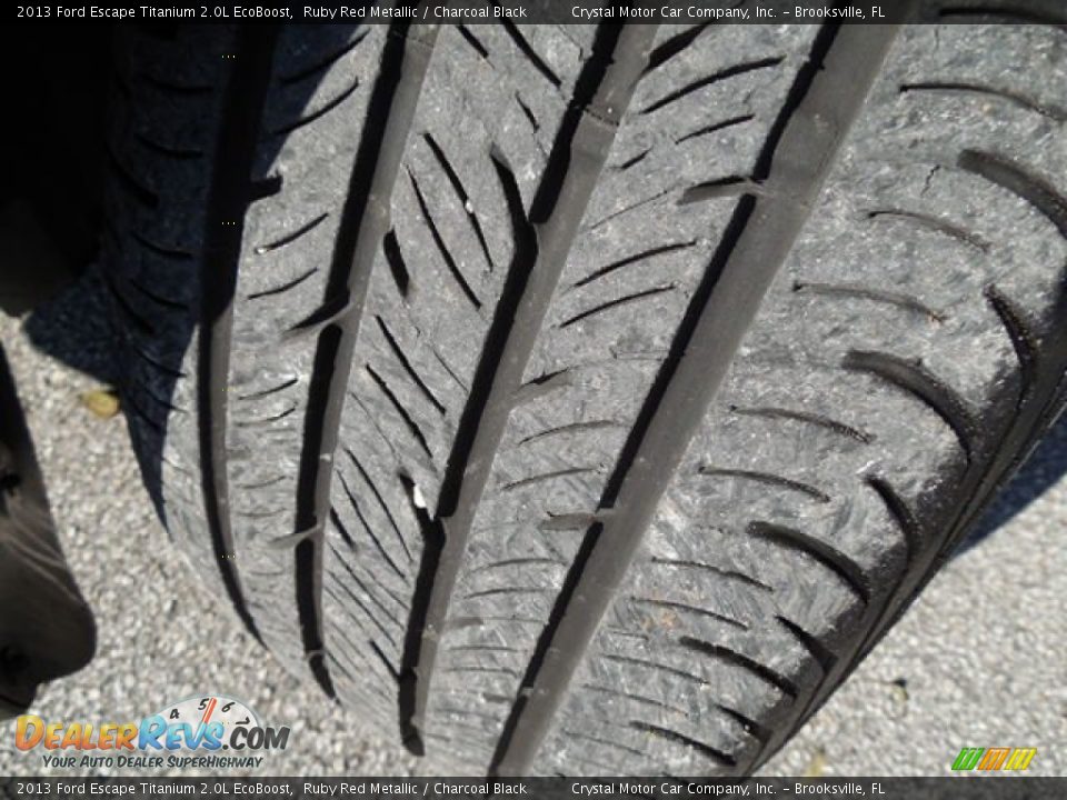 2013 Ford Escape Titanium 2.0L EcoBoost Ruby Red Metallic / Charcoal Black Photo #16