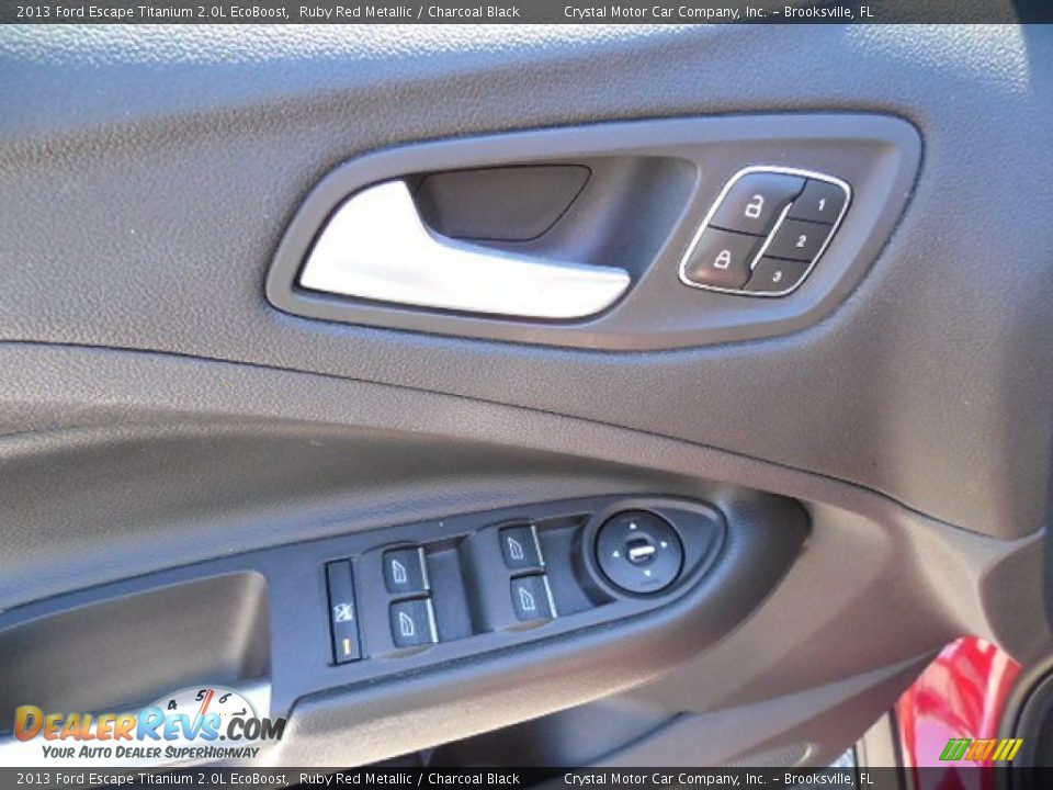 2013 Ford Escape Titanium 2.0L EcoBoost Ruby Red Metallic / Charcoal Black Photo #18